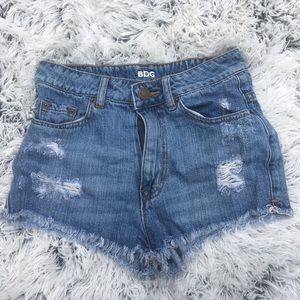 High rise Jean shorts